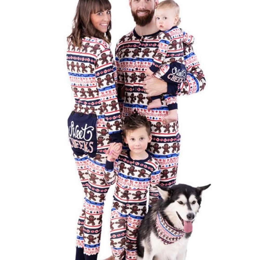 Sweet Cheeks Gingerbread Pajama Set - Picture 2 of 13